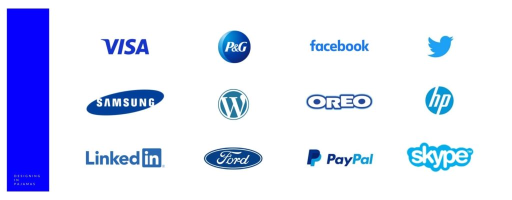 Famous brand that use blue in their branding